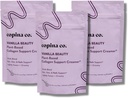 Copina Co. Vanilla Beauty Vegan Collagen ATM Creamer - Plantive Collagen Support Smoothie Drink Vegan Creamy Mix | Vanilla Flavor | 3 Çanta - Bag başına 25 Hizmet