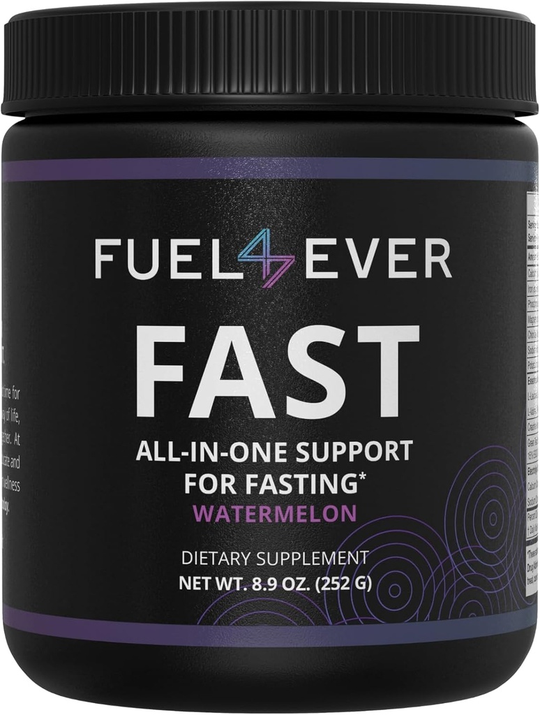 Yakıt 4 Ever Fasting Electrolyte Toz | witht Tinaine, Essential Amino Acids & Green Tea Extract | No Sugar, No Yapay Sweeteners or Materialss | Watermelon Flavor 30 Servisler
