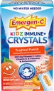 Emergen-C Kidz Immune Plus Crystals, On-the-Go Immune Support Supplement with Vitamin C, Vitamin D, B Vitamins, Zinc and Manganese, Tropical Punch - 28 Stick Packs