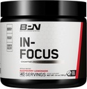 BARE PERFORMANCE NUTRITION, BPN in-Focus Beyin Desteği Tamam, Focus & Energy, Alpha GPC, Raspberry Lemonade, 40 Hizmet