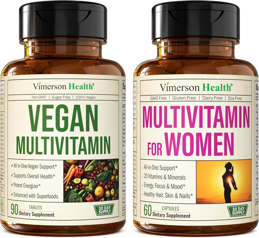 Vimerson Υγεία Vegan Πολυβιταμίνες για χορτοφάγους και χορτοφάγους & πολυβιταμίνη για γυναίκες
