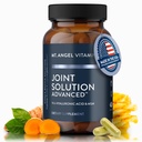 Mt. Angel Vitamins - Joint Solution Advanced, with Curcumin C3 Complex, Glucosamine, Hyaluronic Acid, Bromelain, Collagen Type 2 & MSM, Βελτιώνει την Υγρότητα και υποστηρίζει την κοινή άνεση (60 κάψουλες)