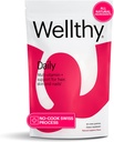 Wellthy Daily Multivitamin Gummy, Vegan Chewable Vitamins for Women & Men with çinko, Biotin, Selenium ve Niacin for Skin, Nail, and Hair Support (Raspberry Flavor, 30 Day)