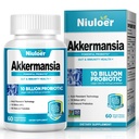Akkermanzi Probiyotik, GLP-1 Kadınlar ve Erkekler için Probiyotikler - 10 Milyar AFUs + Organik Prebiyotikler, Digestive, Gut, Immune & General Health, Advanceds Gut Digestive Lining Function (60 Capsules, 1-Pack)