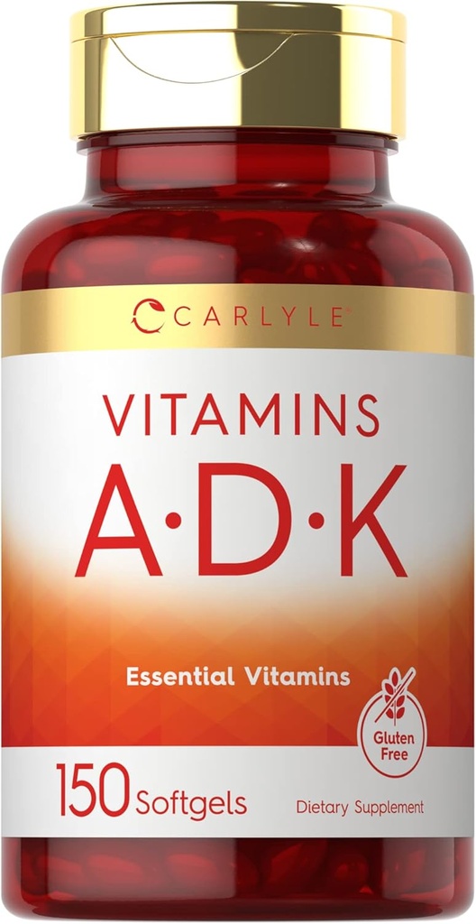 Carlyle ADK | 150 Softgels | Non-GMO, Gluten Free Diyetary Supplement