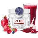 Reds - Super Reds Toz 39 Superfoods, Antioksi-Rich Red Toz Superfood, Probiyotiks & Digestive Enzymes for Energy, Metabolism & Gut Health - Red Berry Flavor