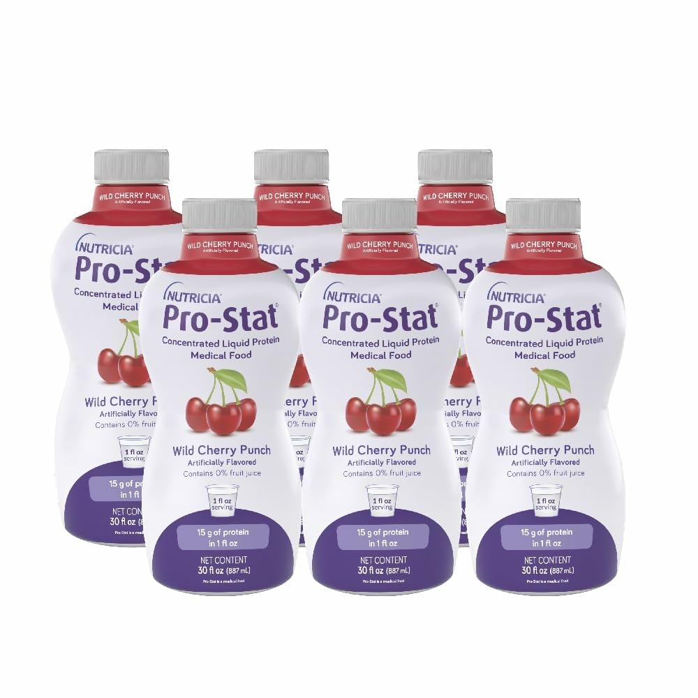 Pro-Stat συμπυκνωμένο Liquid Protein Medical Food - Wild Cherry Punch, 30 Fl Oz μπουκάλι (Υπόθεση του 6)
