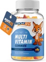 Çocuklar Multivitamin Gummies - Non-GMO, Gluten-Free, Vegan Multivitamin Gummies w/Vitamin C, B3, B5, B6, B12, çinko 100 Count, 1 Pack – Meyveli Toddler için genç Gummy Vitaminler