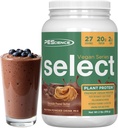 PE Science Select Vegan Protein Toz, Bitki bazlı Protein Toz, Şaşırtıcı Tadı, Smooth Texture, Pea ve Brown Rice Mix, Süt Free, Lactose Free, Gluten Free - Peanut Butter, 27 Hizmetler