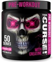 JNX SPORTS The Curse! Erkekler ve Kadınlar için Toz, Caffeine, Beta-Alanine, Kretine, L-Citrulline, 50 Hizmet, Strawberry Kiwi Flavor – Enerji, Güçlü ve Focus