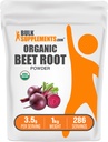 BulkSupplements.com Organik Arıt Kök Toz - Superfood Supplement, Beet Root Supplements - Vegan & Gluten Free, 3.5g per Service, 1kg (2.2 lbs) (Pack of 1)