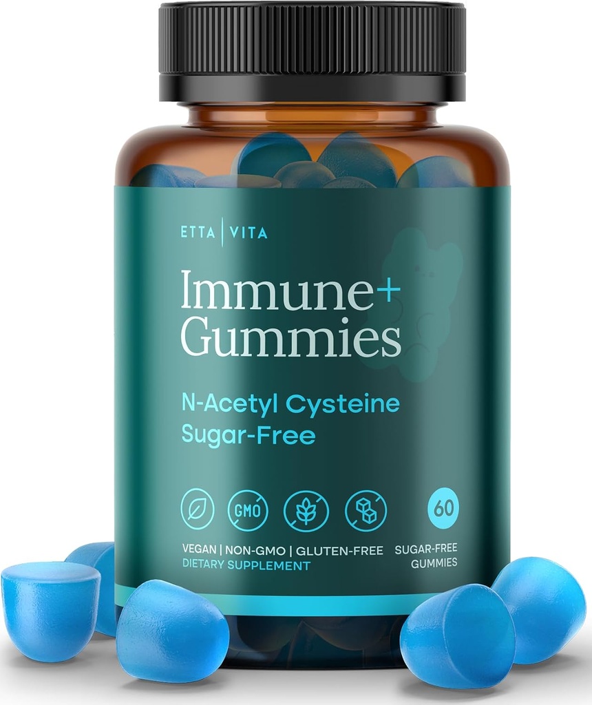 World's First Sugar-Free NAC Gummies, N-Acetyl Cysteine Supplement (MCT-Oil Mix for Abpole) NAC Supplement for Respiratory Health, Liver Detox & Cleanse, Kidney, Antioksi Support, Vegan 60ct