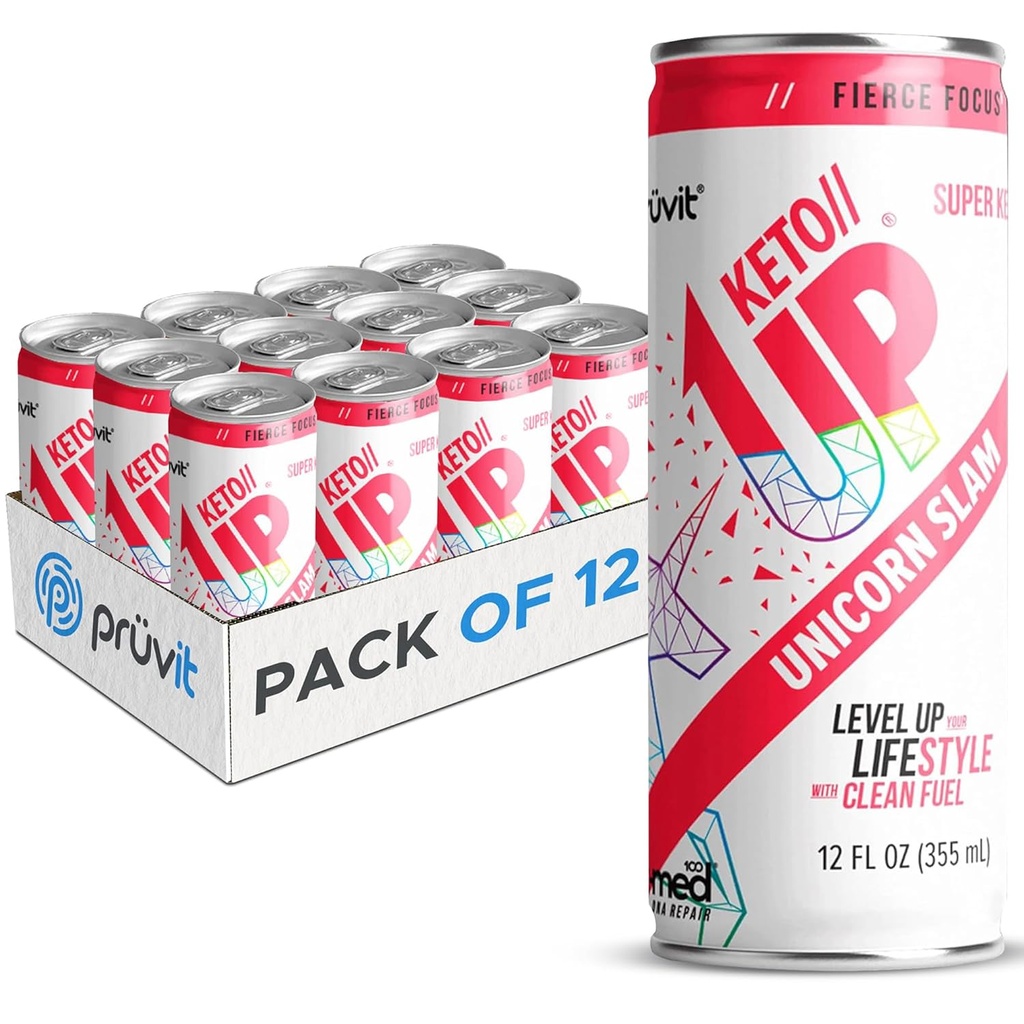 Unicorn Slam Keto //Up® Drink – Erkekler ve Kadınlar için Focus için Hazır-Drink Ketones