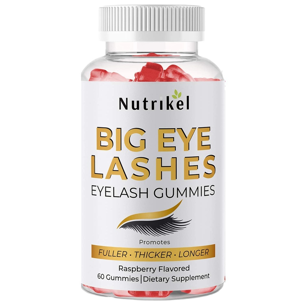 Big Eye Lashes Saç Büyüme - Fuller için Eyelash Büyüme Gummies, Closeer Lashes