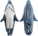 Shark Blanket Hoodie Onesie, Shark Onesie Yetişkin, Shark Bag for Adult (XXL)