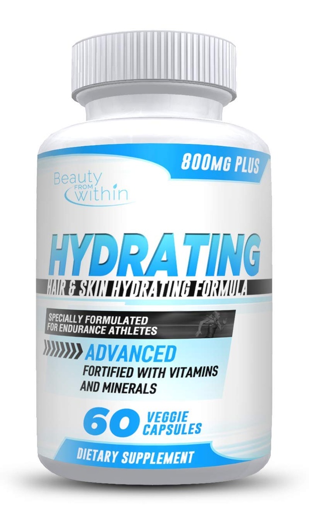 Saç ve Skin Hydration Vitamin Supplement - Destekler Elastikliği, Uzun, Güçlü ve Sağlık Saçları Için Saç ve Cilt - Güçlü Anti-Aging Özellikler