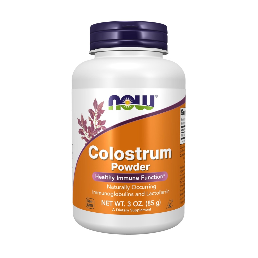Şimdi Gıdalar Tamamlar, Colostrum Toz, Doğal olarak Immunoglobulins ve Lactoferrin, 3-Ounce