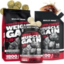 Bully Max Dog Kilo Winer Chews (75PC çiğneme) & Muscle Builder Tabletleri (60 sekme) & 3in-1 Sıvı Kas Builder Supplement Sche or Puppies & Yetişkinler, All Breeds - Sağlıklı Büyüme ve Vitality Desteği