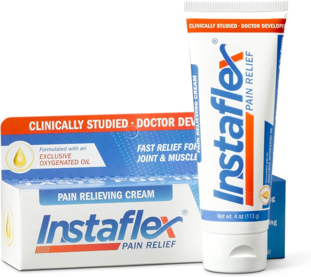 Instaflex Ağrı Yardımı Krem, Arthritis, Back Pain, Strains ve Ortak ve Kas Ağrısı (4 oz) Klinik olarak Studied Pain Relief from Arthritis, Back Pain, Strains and Joint and Muscle Pain (4 oz)