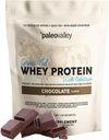 Paleovalley 100% Grassfed Whey Protein Powder with Colostrum, 13g Protein, Chocolate, Muscle Building, Immune Support, Gut Health