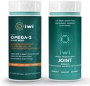iwi Omega-3 Sport & Ortak Omega-3 Sche, 30 Hizmet, Vegan Plant-Based Algae Omega 3, Krill & Fish Oil Alternative, No Fishy Aftertaste