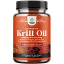 Antarktika Krill Oil 2000 mg Softgels Per - Omega 3 Krill Oil Supplement with EPA DHA & Astaxanthin (60 Kont)