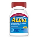 Aleve Gelcaps με Easy Open Arthritis Cap, Νάπροξεν Νάτριο, Φάρμακο για τον πόνο της Αρθρίτιδας, 160 Count