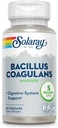 SOLARAY Bacillus Coagulans Probiyotik - 5 Milyar Canlı Mikroorganizm - Digestion and Gut Health Support - Full Body Health Probiyotiks with Inulin Prebiyotik Fiber, 60-Day Garanti, 30 Serv, 60 VegCaps