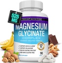 Magnezyum Glycinate 525 mg - Yüksek Abhidrasyon Chelated Supplement Made with Pure Magnezyum Glycinate - Supports Muscles, Sleep, Cramps, Recovery Bisglycinate Kompleksi Vegan Non-GMO 90 Capsules