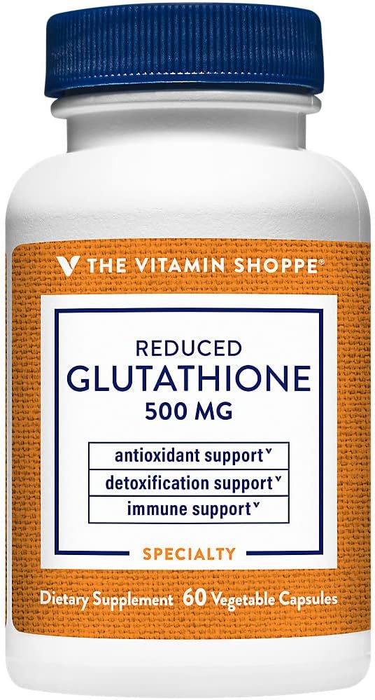 Dükkan Vitamini Gluthathione 500MG'yi azalttı, Antioksi Supplement Bu Destekler Immune & Hücre Sağlığı (60 Capsules)