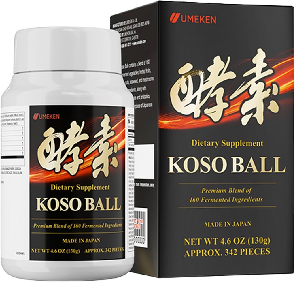 Koso Ball Saf 160 Fermented Materialss, Supports Stomach & Intestine Health, Immune Health, Japon Supplements for General Wellness & Balanced Nutrition, Small 342 Pieces, Pack of 1