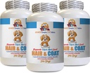 Immune Boost for Dogs - Dog Hair and Coat Health - Skin Itch Relief - Nail Health - Dog antioksidan Supplements - 3 Şişe (180 Tablet)