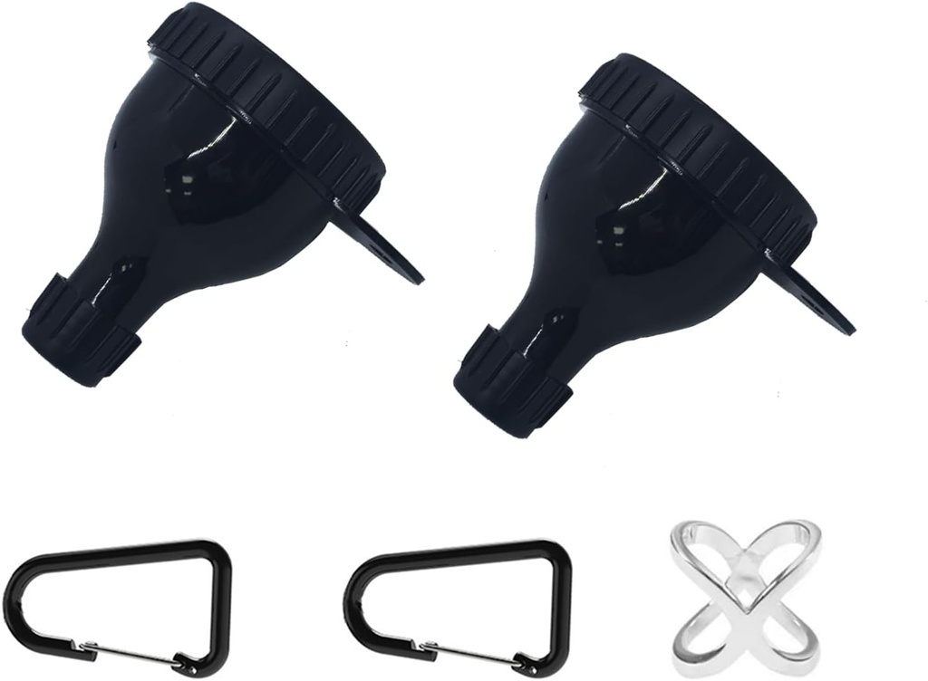 2Piece protein Toz Funnel, Shaker Şişe Balls ve Snapchats Portre for Supplements ve Tabletler Fitness Seyahat Için İdeal ve On-Go Protein Toz Konteyneri