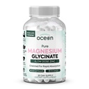 Οργανικά Ocean Pure Magnesium Glycinate with Zinc - Maximum Strength Chelated Magnesium Supplement for Women and Men for Muscle Cramps and Sleep Support - 90 Κάψουλες