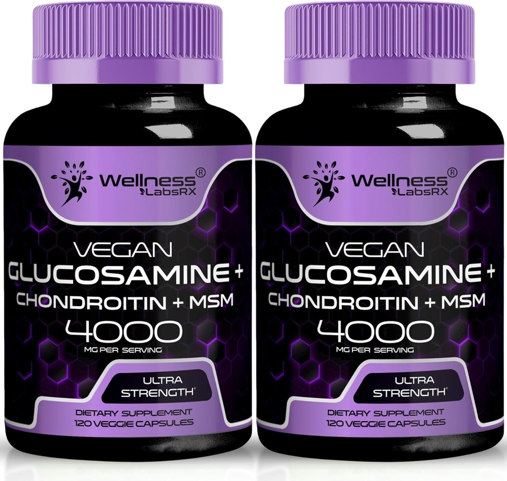 ΒΕΛΤΙΩΣΗ LABSRX Γλυκοζαμίνη Χονδροϊτίνη MSM - 4000mg - 240 Count