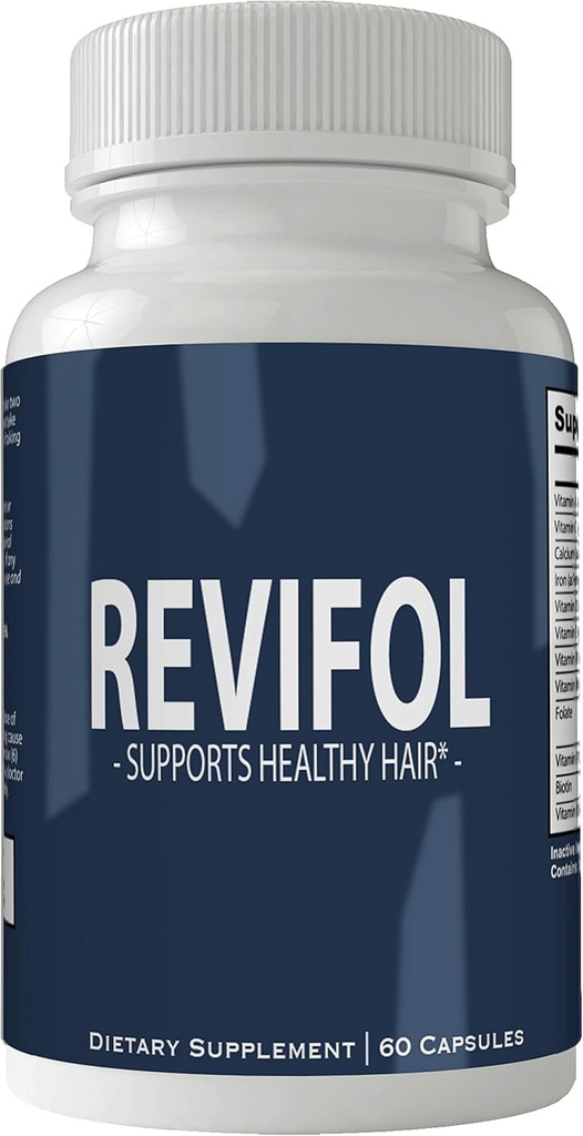 Revifol Hair Skin ve Nails Supplement - Gelişmiş Benzersiz Saç Büyüme Vitaminleri ve Mineralleri Biotin ile - Gluten Free 60 Capsules - Saç Lash Skin ve Nails Ekstra Güç Formülü Emisyonları