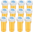 Boş Plastik Tıp Pill Şişeleri Çocuk Dayanıklı Caps (12 Pack), 8 Dram Small Prescription Vial Medicine Konteyners Seyahat Pill Şişes Clear Pill Case Organizers