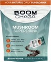 Mushroom Superdrink, Υγρό Συμπύκνωμα με Αντιοξειδωτικά για Αντιφλεγμονώδη και Ανοσία Boost, Beta-Glucans για την Υγεία της Καρδιάς, Oxalate-Free, 7 Single-Serving Packets