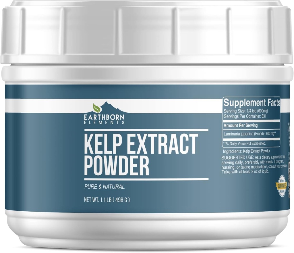 Earthborn Elements Kelp Extract Toz 1.1 lb, Pure & Natural, Superfood