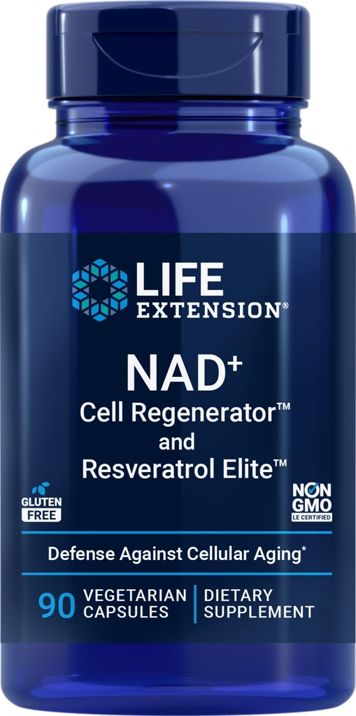 Hayat NAD+ Hücre Regenerator ve Resveratrol Elite, 90 Veg Caps