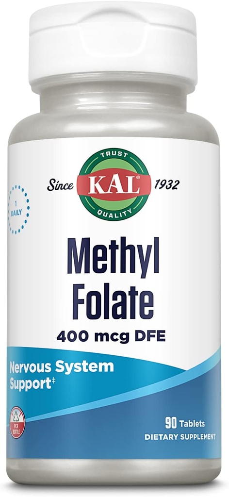 KAL Torch Folate 400 mcg DFE, 5-MTHF Aktif Form Vitamin B9, Folic Asit Supplement, Kalp Sağlığı, Prenatal, Mood ve Beyin Desteği, 60 Günlük Garanti, 90 Hizmet, 90 Tablet