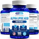 Vitaminler Alpha Lipoic Acid 600 mg Capsules - 100 Hizmet - Alfa Lipoik asit Capsules Ücretsiz Radikal Koruma Koruma Koruma ile birlikte Ortak Sağlık ve Antioksi Sağlığı Destekleyebilir