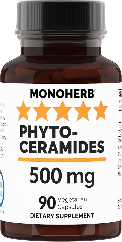 MONOHERB Phytoceramids 500 mg per Capsule - 90 Veg Capsules