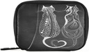 Naanle Vintage Cats 7Day Pill Case Travel Pill Organizer Bag with diamond Weekly Case My Pills Case Compact Dimension for Vitamin Supplement Holder