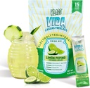Elektrolyte Drink Mix – Cucumber Limeade Agua Fresca Flavor | Sugar-Free Hydration Toz with Coconut Water & Minerals | 15 Single-Serve Stick Packs, Low Calorie, Natural Flavor