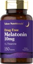 Tahoe Beslenme Melatonin 10 mg | 150 Tabletler | L theanine | Vegetarian, Non-GMO, Gluten Free Supplement Supplement Supplement
