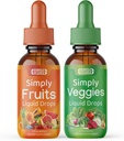 Basitçe Nature's Pledge - Meyve ve Sebze Supplements - Sıvı Drops - Tüm Yiyecek Superfoods, Packed Vitamins & Minerals - Soy Free - ABD'de Made in the USA