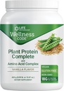 Life Extension Wellness Code® Plant Protein Tamam & Amino Asit Kompleksi (Vanilla), Plant-Based Protein Toz Plus dallı-Chain Amino asitleri, Gluten-Free, Non-GMO, Vegetarian, 450 Grams