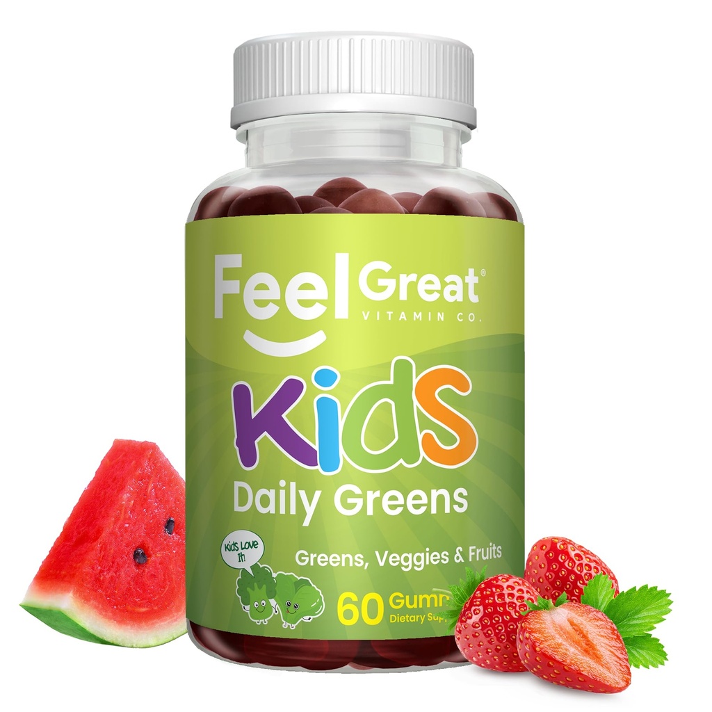 Νιώστε μεγάλη Super Green Gummies για τα παιδιά 