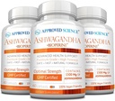 Bilim Ashwagandha 1500 mg ile Bioperine® ve Ginger- Boost Mood & Energy - 60 Vegan Dostu Capsules (3 Şişe)